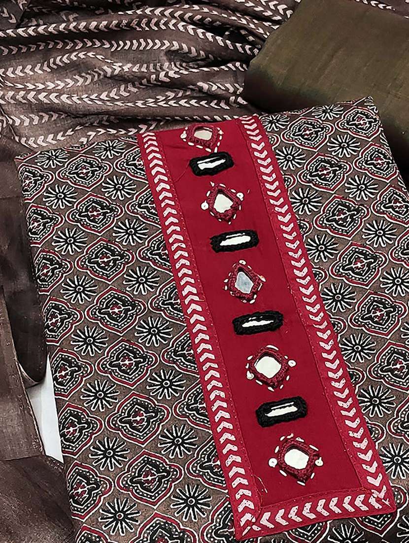 women printed unstitched suit set - 22286936 -  Standard Image - 1