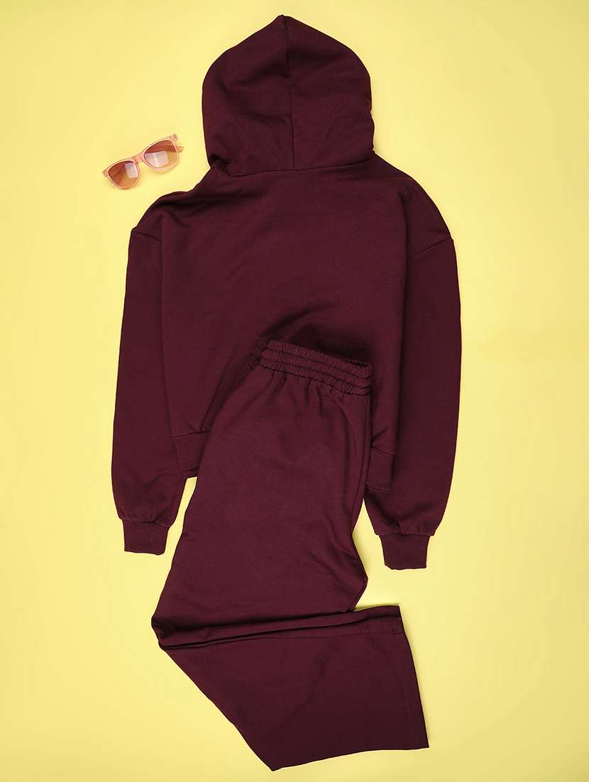 girls printed hooded active wear co-ord set - 22287130 -  Standard Image - 1