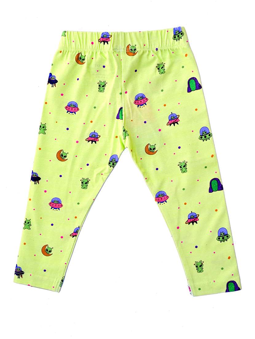 girls printed mid rise legging - 22287132 -  Standard Image - 1