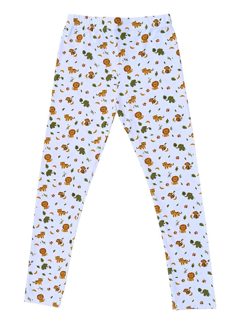 girls printed mid rise legging - 22287134 -  Standard Image - 1