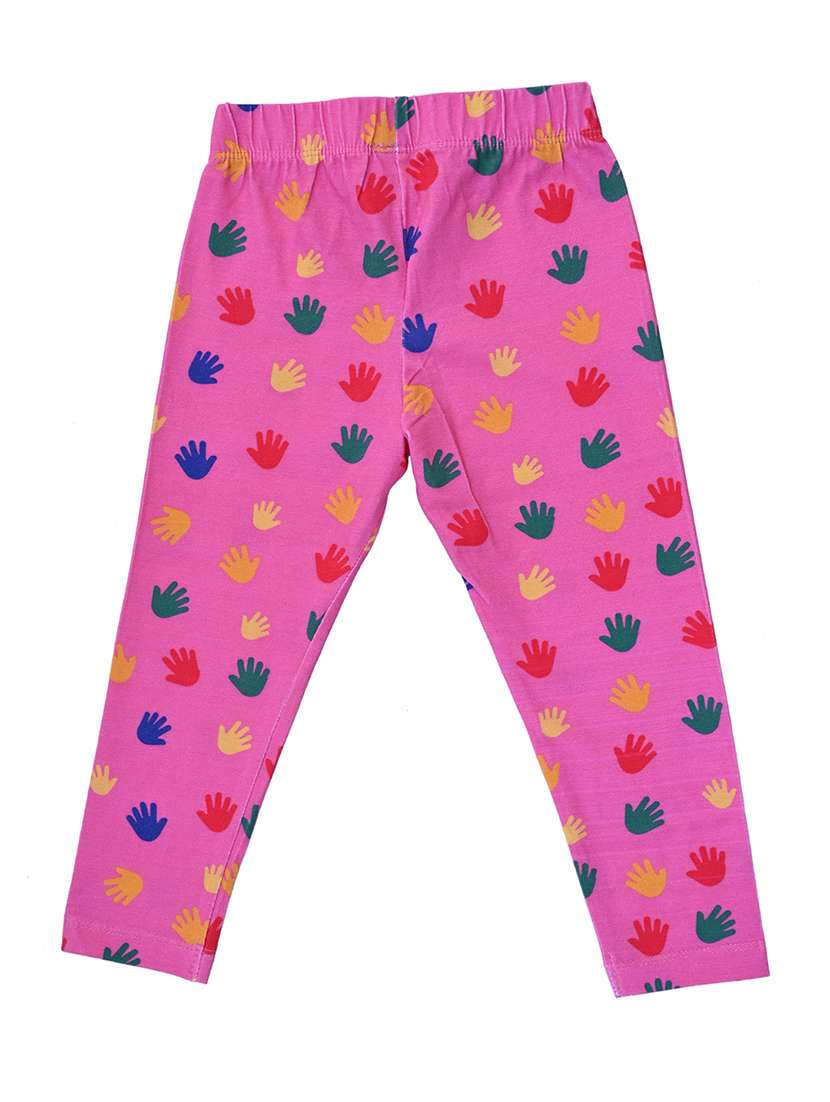 girls printed mid rise legging - 22287137 -  Standard Image - 1
