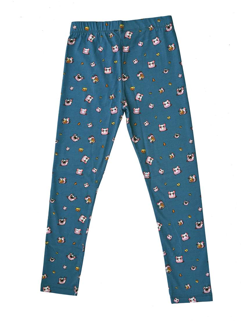 girls printed mid rise legging - 22287154 -  Standard Image - 1