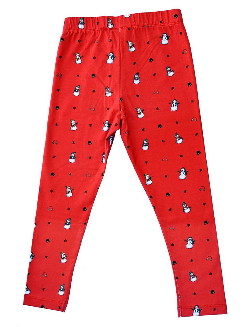 girls printed mid rise legging - 22287158 -  Standard Image - 1