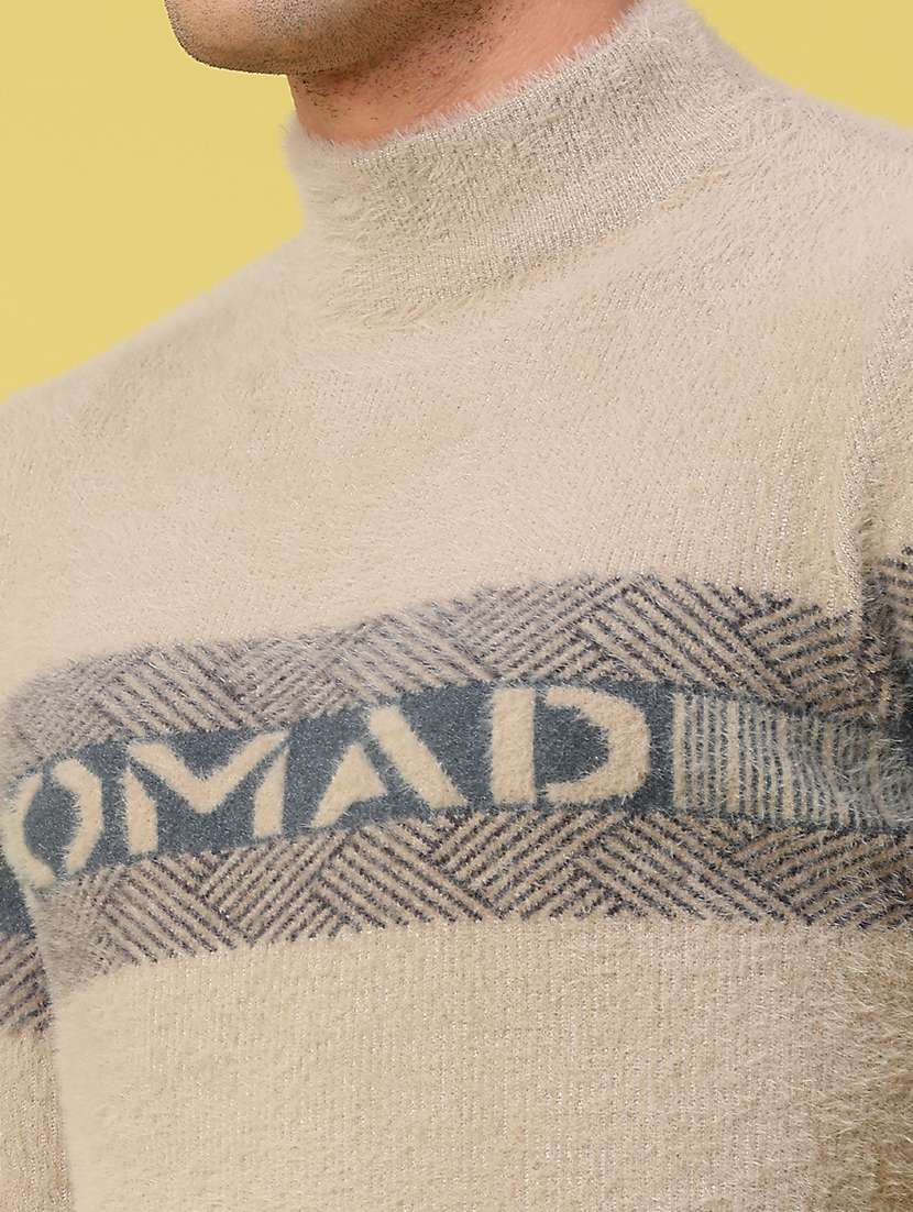 men self design long sleeve regular fit pullover  - 22287362 -  Standard Image - 4