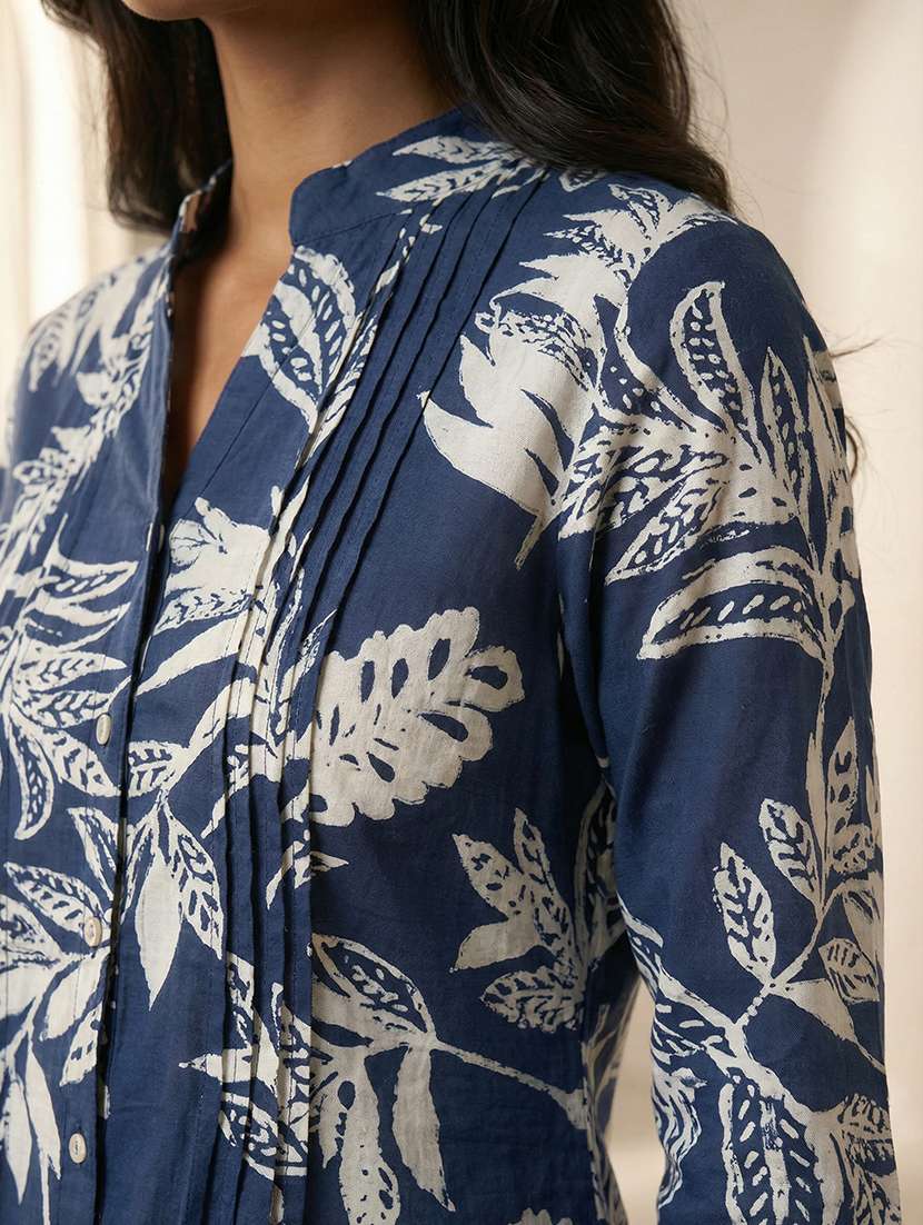 women printed three quarter sleeve regular tunic - 22287562 -  Standard Image - 4