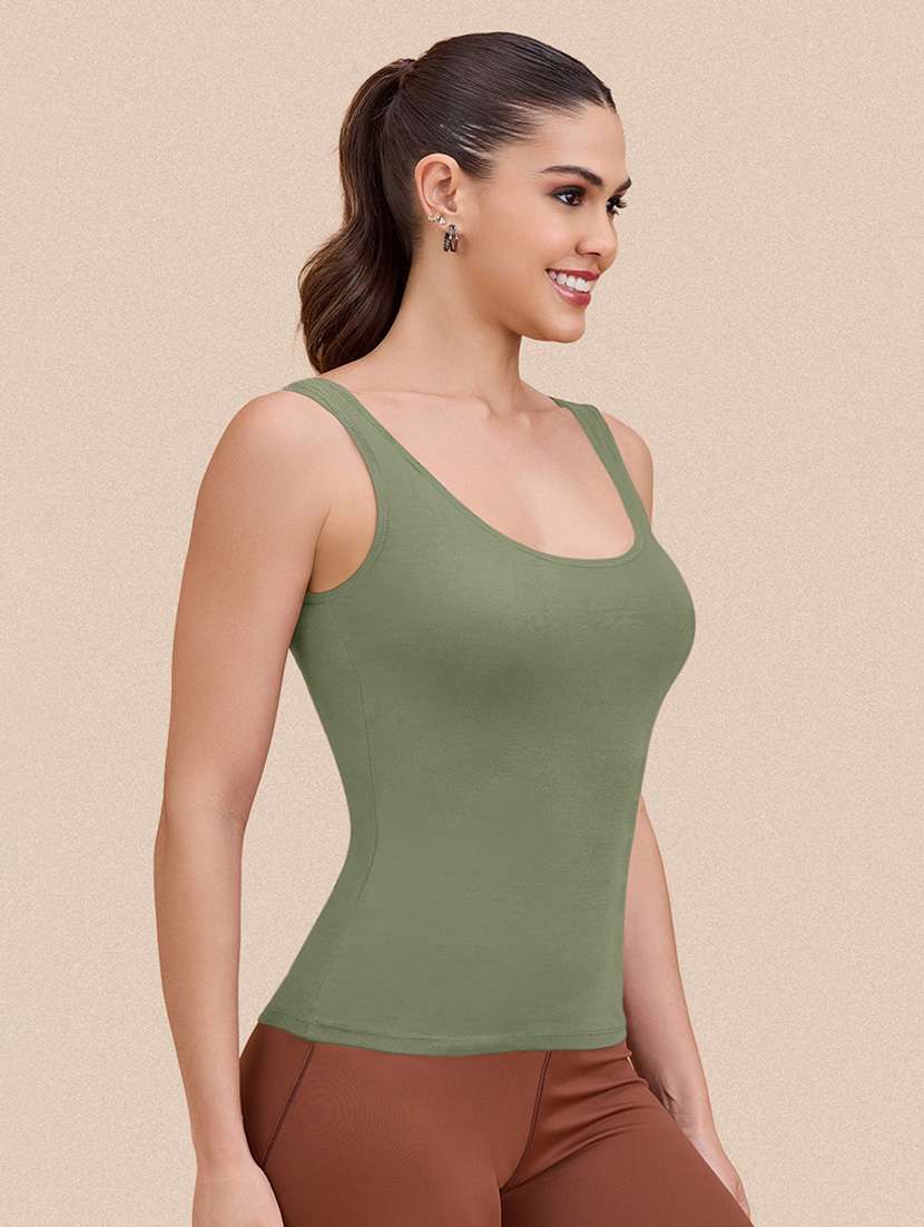 women peack of 2 solid sleeveless camisole - 22287619 -  Standard Image - 4