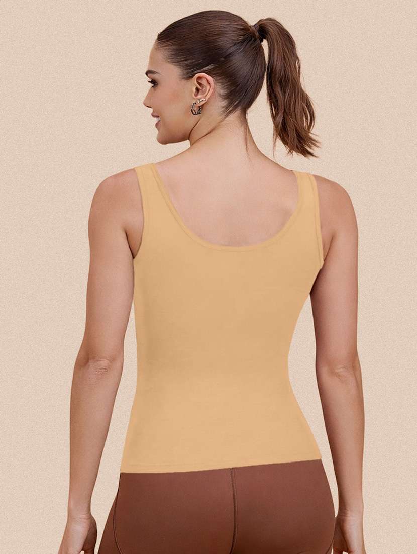 women peack of 3 solid sleeveless camisole - 22287621 -  Standard Image - 4