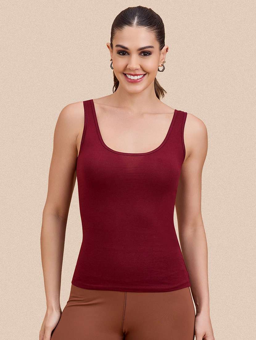 women pack of 3 solid sleeveless camisole - 22287622 -  Standard Image - 1