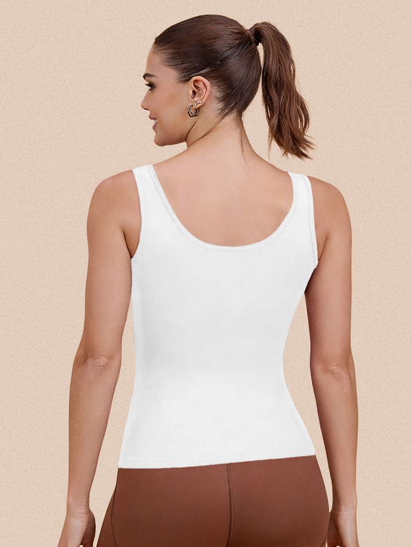 women pack of 3 solid sleeveless camisole - 22287623 -  Standard Image - 4