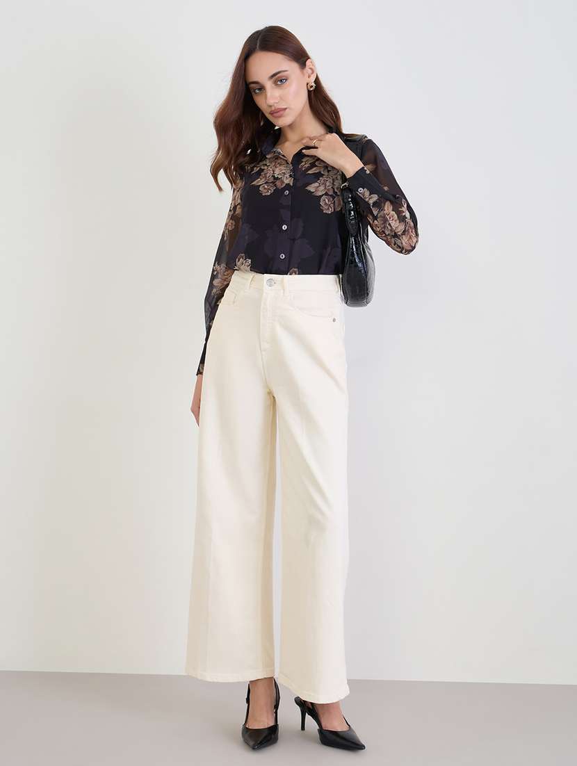 women floral print collared long sleeve shirt - 22287825 -  Standard Image - 4