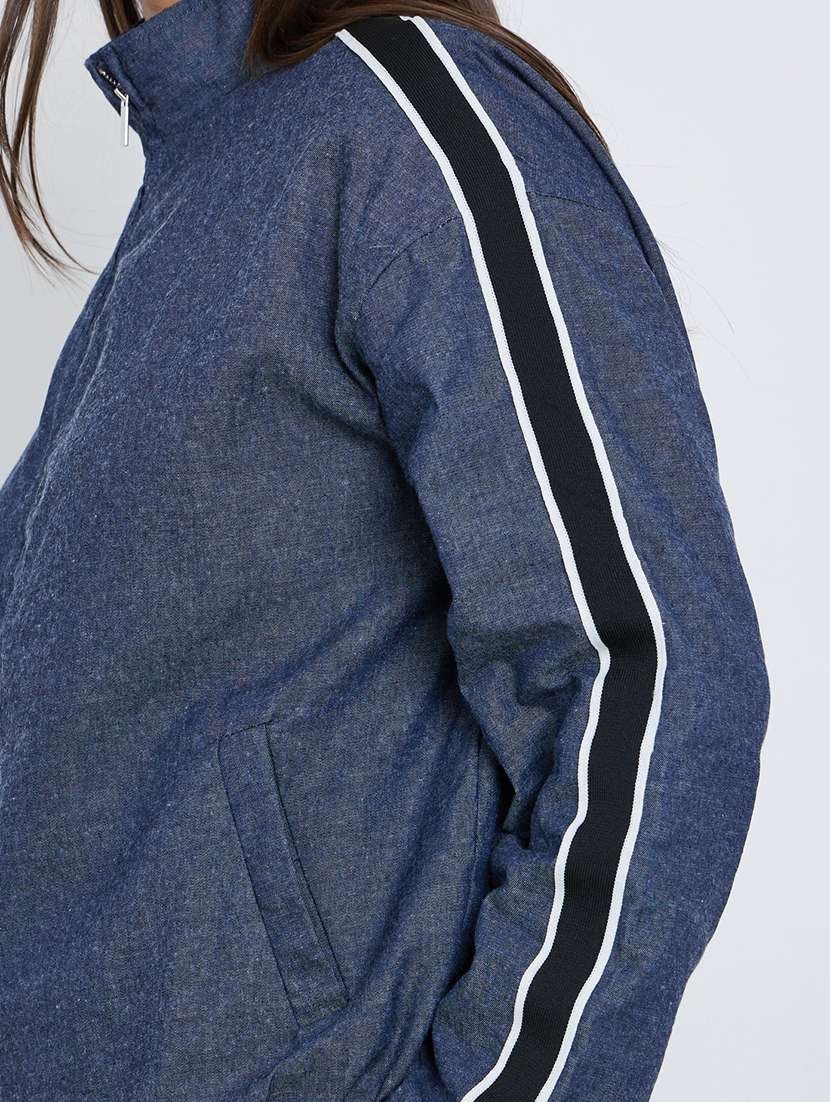 women tapered long sleeve hooded windcheater jacket - 22287884 -  Standard Image - 4