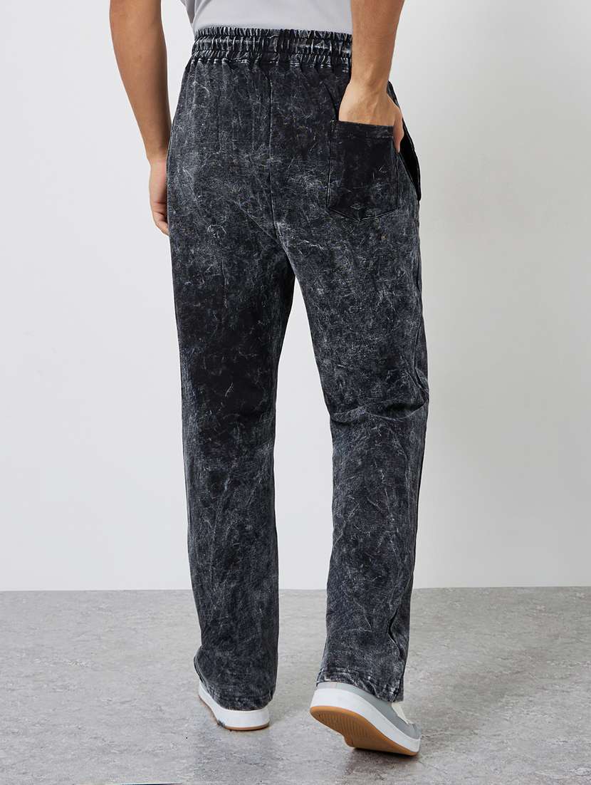 men printed mid rise relaxed fit track pant - 22287907 -  Standard Image - 1