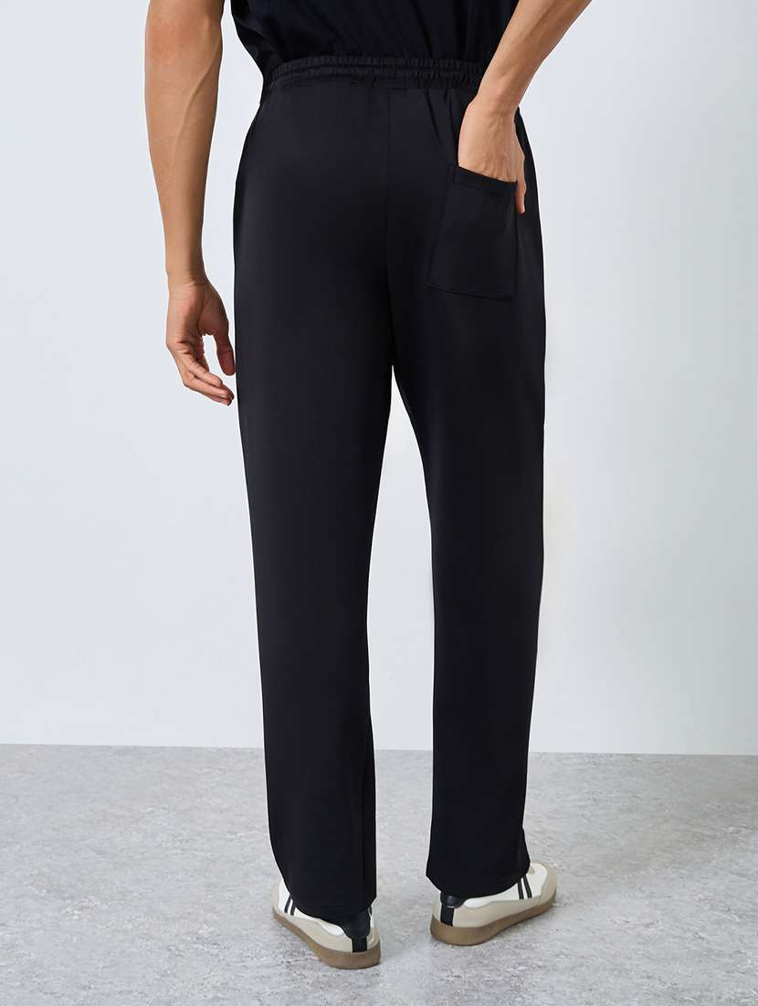 men solid mid rise relaxed fit track pant - 22287918 -  Standard Image - 1