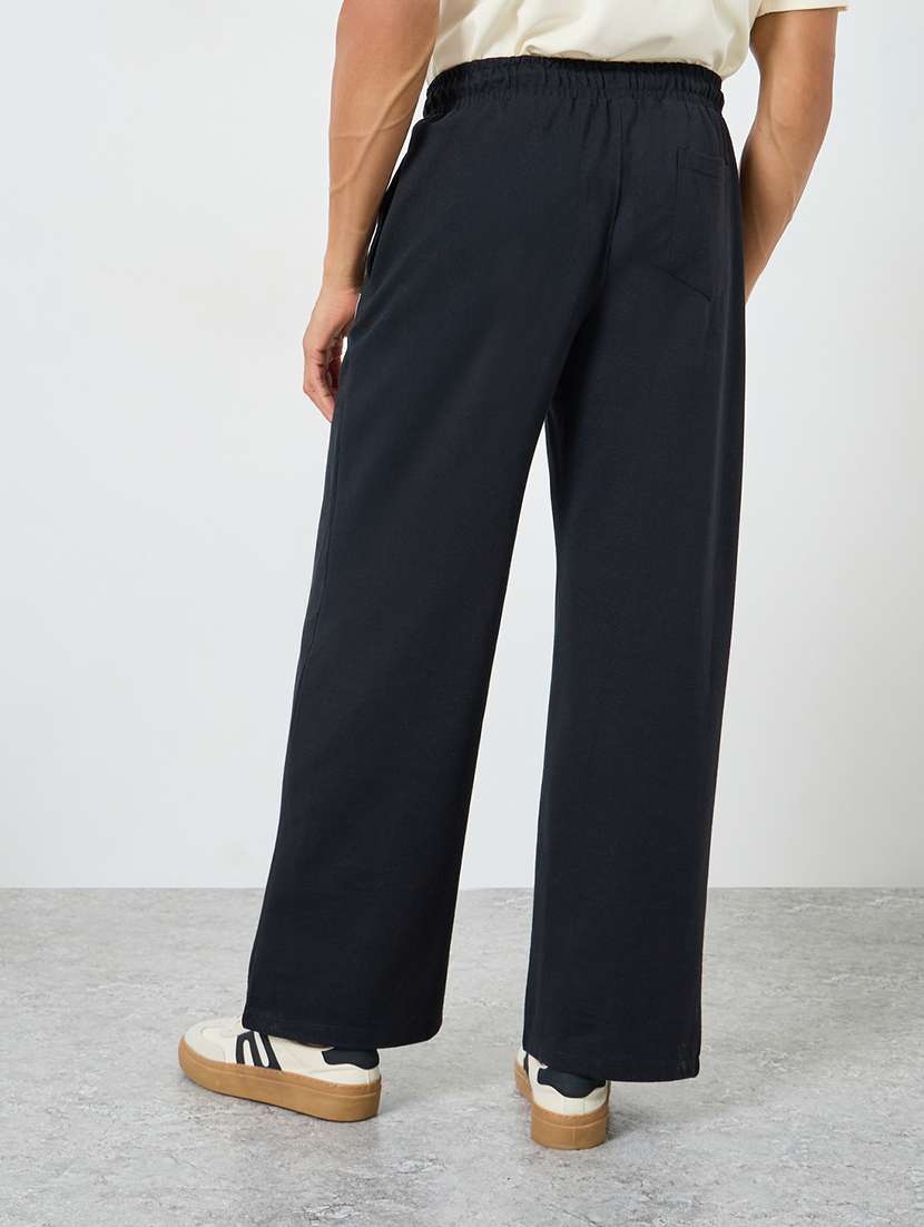 men solid mid rise relaxed fit track pant - 22287919 -  Standard Image - 1