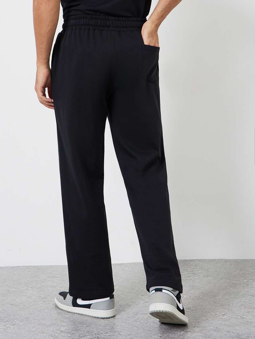 men solid mid rise relaxed fit track pant - 22287960 -  Standard Image - 1