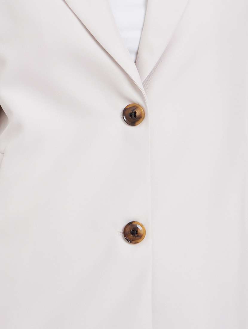 women solid long sleeve single breasted blazer - 22287974 -  Standard Image - 4