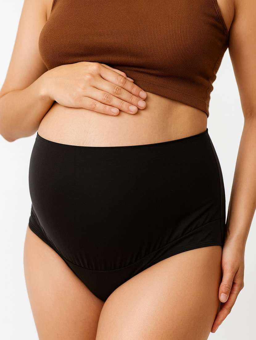women solid high rise maternity panty - 22288002 -  Standard Image - 4