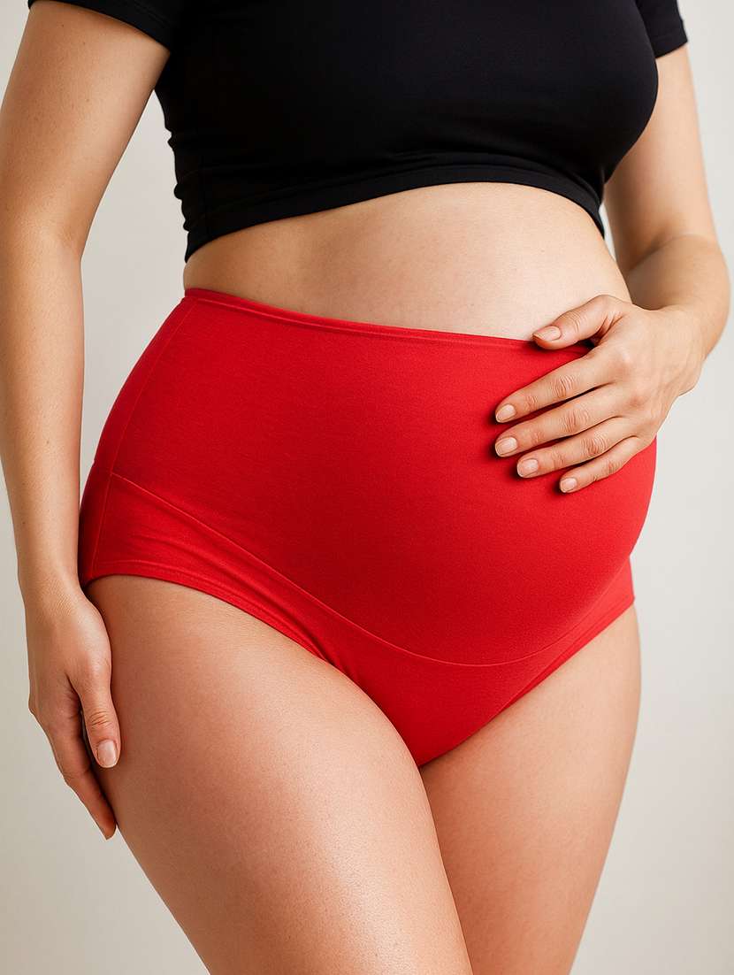 women solid high rise maternity panty - 22288004 -  Standard Image - 1