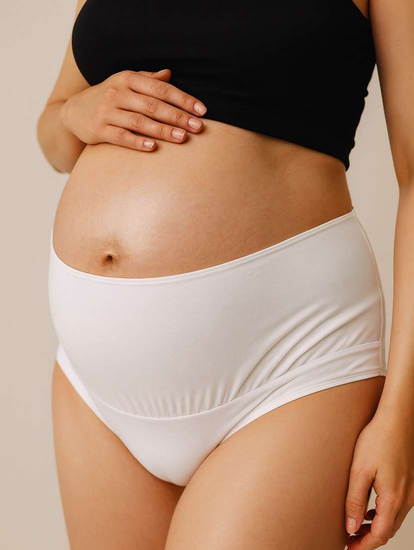 women solid high rise maternity panty - 22288006 -  Standard Image - 1