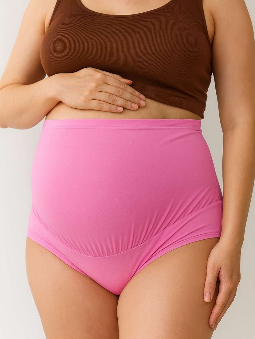women solid high rise maternity panty - 22288009 -  Standard Image - 1