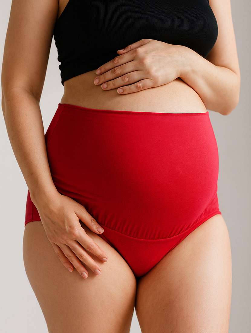women solid high rise maternity panty - 22288010 -  Standard Image - 4