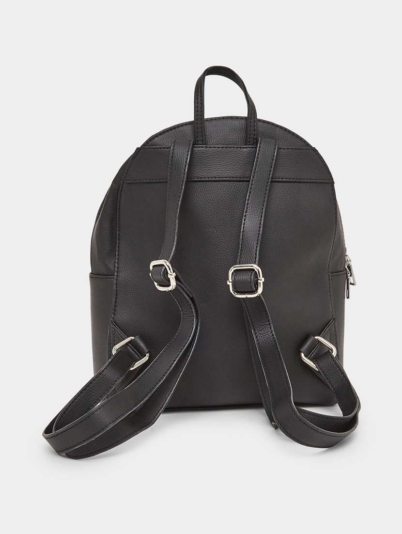styli black solid fashion backpack - 22288058 -  Standard Image - 1
