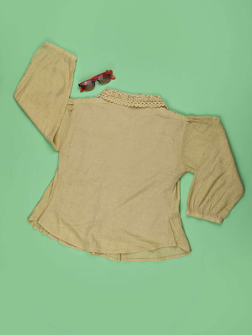 girls solid long sleeve top - 22288260 -  Standard Image - 1