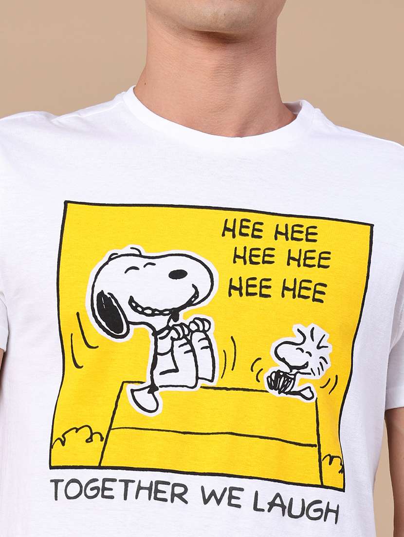 men printed short sleeves regular fit t-shirt - 22288335 -  Standard Image - 1
