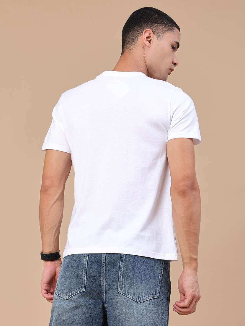men printed short sleeves regular fit t-shirt - 22288335 -  Standard Image - 4