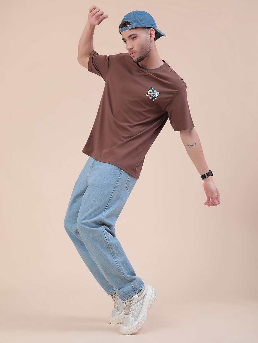 men printed short sleeves oversized t-shirt - 22288353 -  Standard Image - 4
