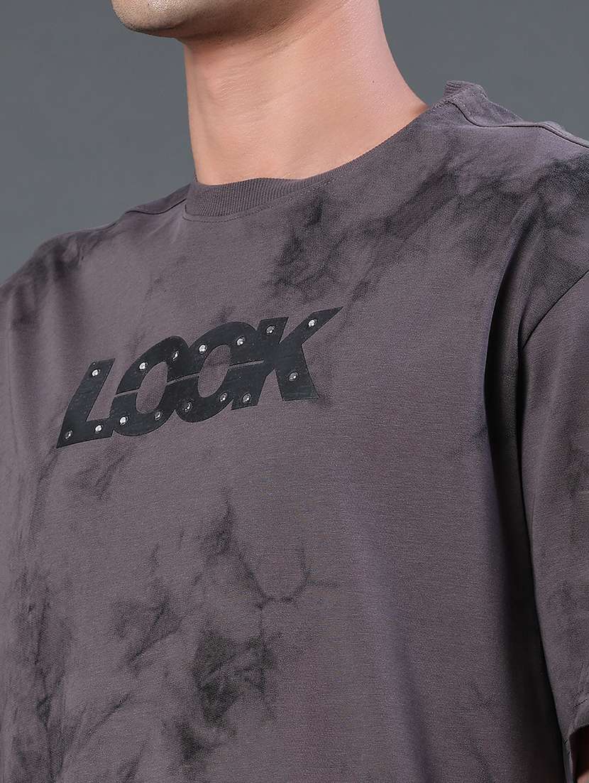 men printed short sleeves oversized t-shirt - 22288355 -  Standard Image - 1
