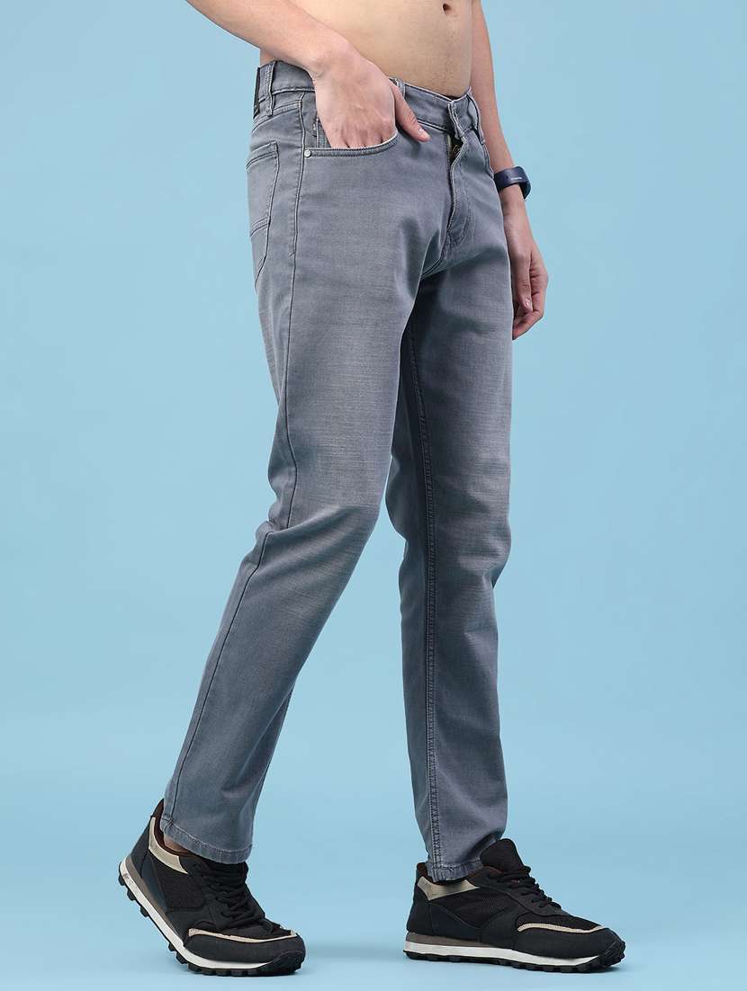 Men Washed Mid Rise Full Length Jeans - 22288534 -  Standard Image - 1