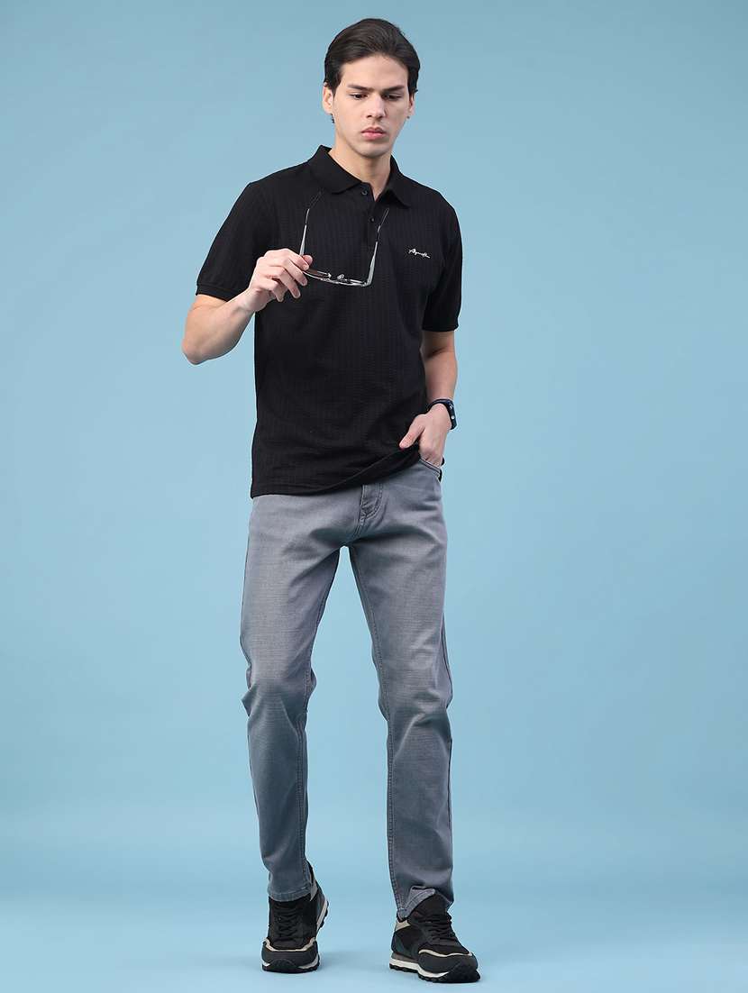 Men Washed Mid Rise Full Length Jeans - 22288534 -  Standard Image - 4