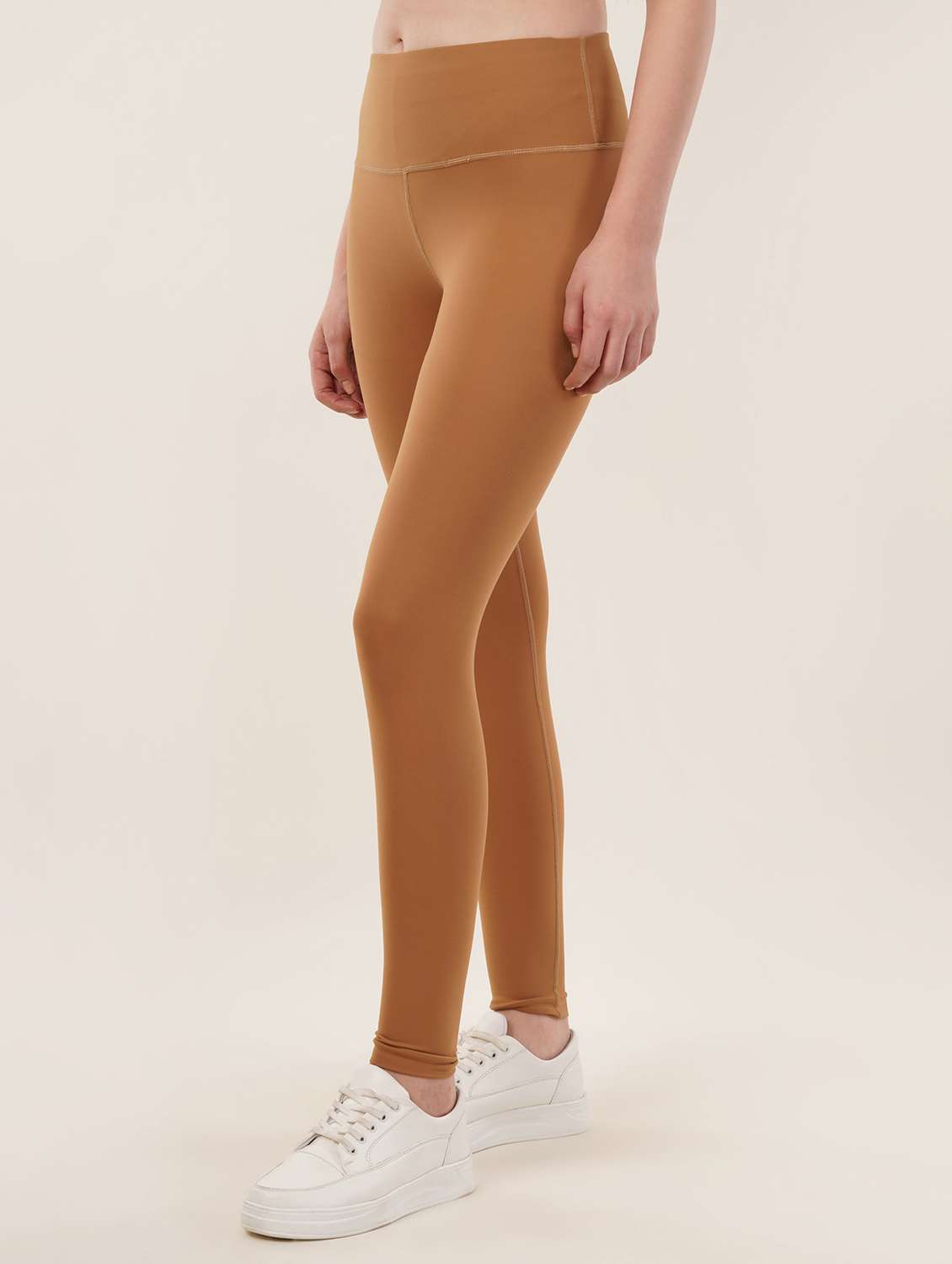 women solid high rise ankle length legging - 22288616 -  Standard Image - 1