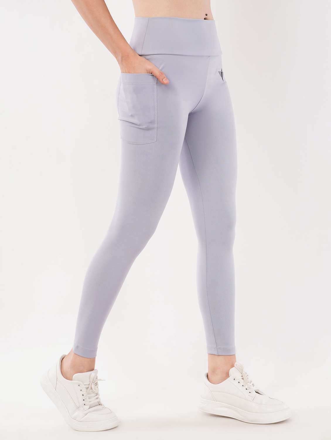 women solid mid rise ankle length legging - 22288624 -  Standard Image - 1
