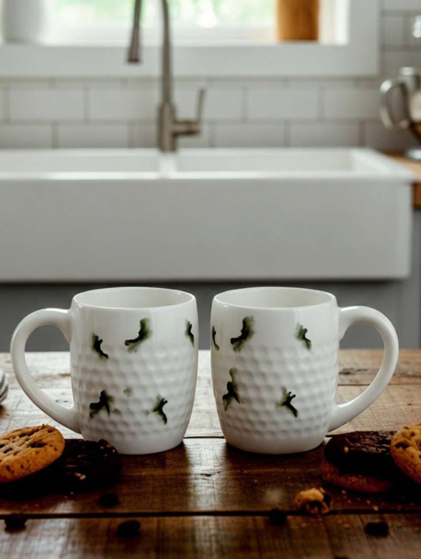 moody panda golf ball collection | mug set of 4 | coffee mug | milk mug | ceramic mugs | 300ml | designer mugs | large - 22288642 -  Standard Image - 1