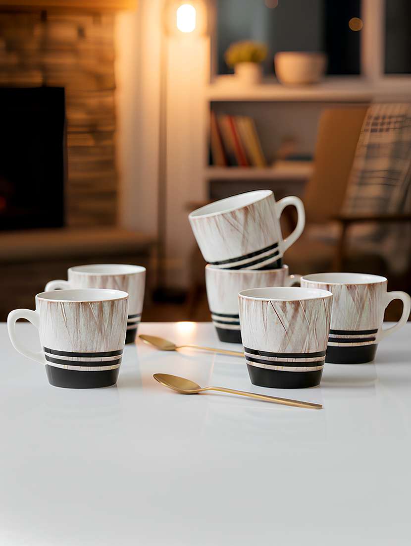 moody panda set of 6 designer cups | cup set | tea cups | ceramic | coffee cups - 22288646 -  Standard Image - 1