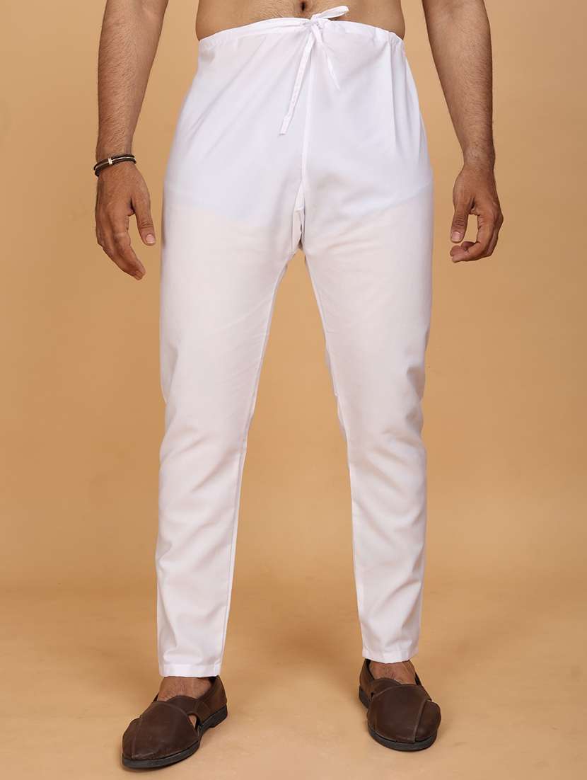 men printed mandarin neck kurta pyjama ethnic wear set - 22288687 -  Standard Image - 4