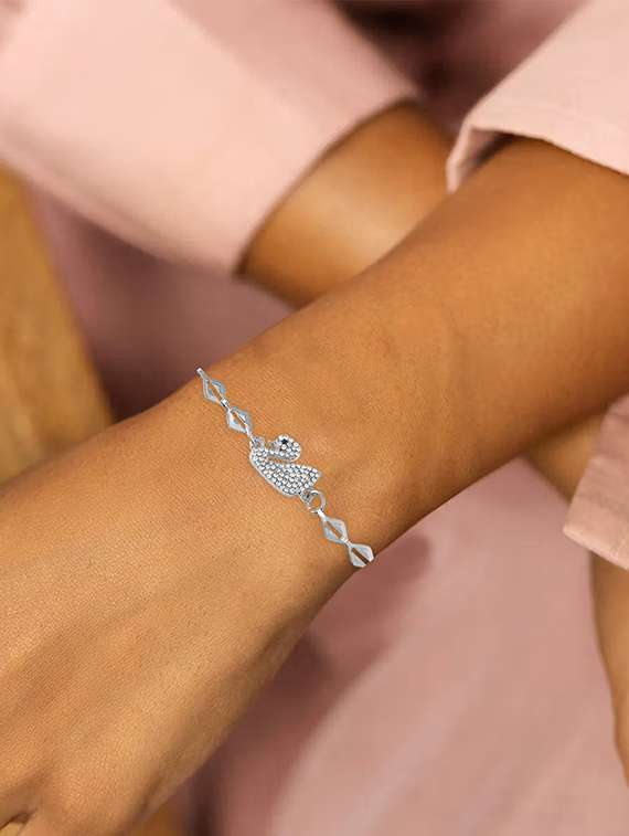 women silver brass bracelet - 22288777 -  Standard Image - 1