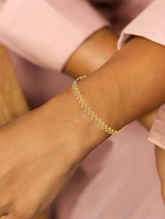women gold plated bracelet - 22288797 -  Standard Image - 1