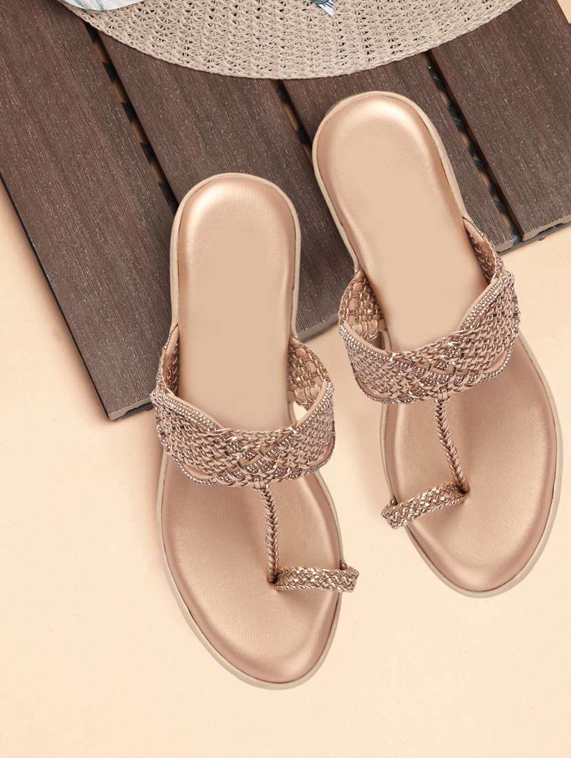 women embellished one toe sandal