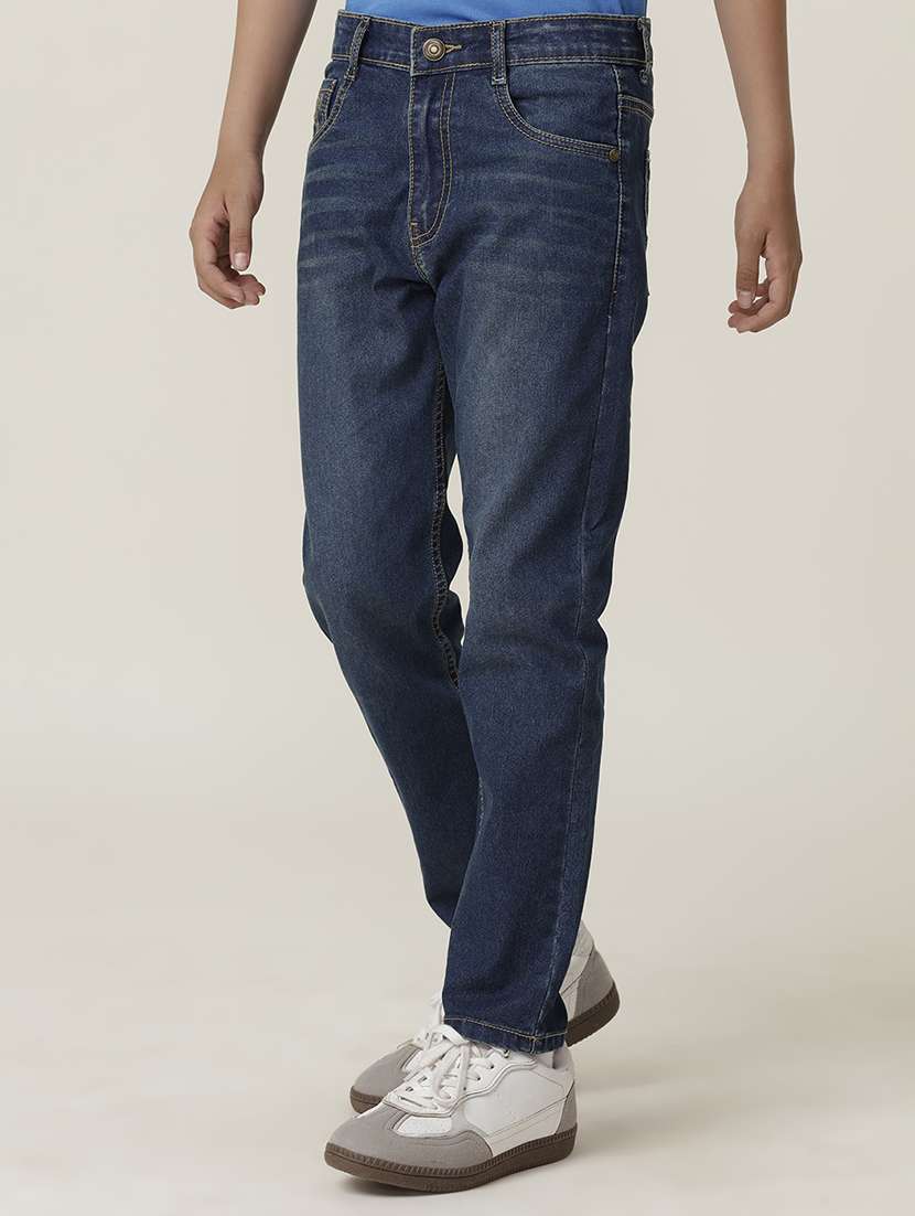 boys solid mid rise slim fit jean - 22288839 -  Standard Image - 1