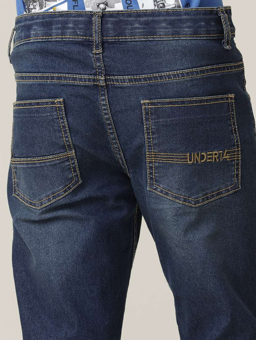 boys solid mid rise slim fit jean - 22288839 -  Standard Image - 4