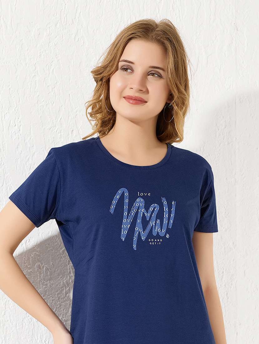 women printed nightwear pyjama set - 22289119 -  Standard Image - 4