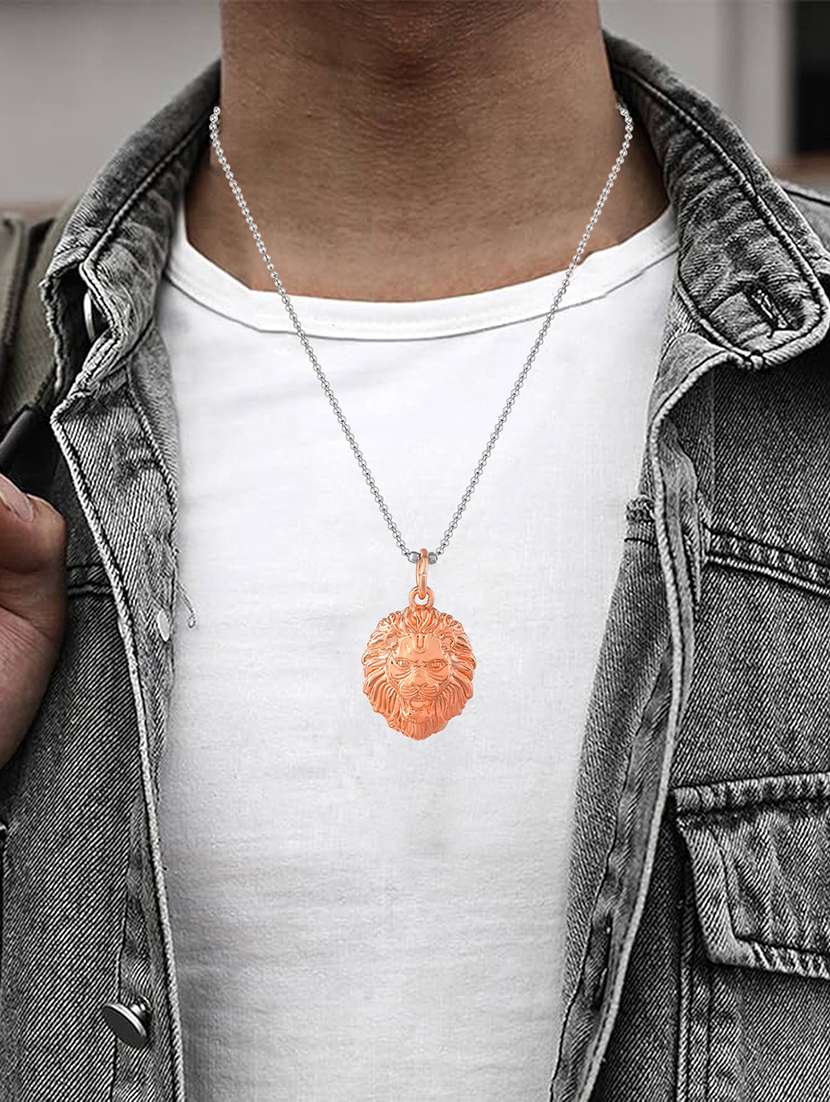 copper narsimha hindu spiritual pendant - 22289178 -  Standard Image - 1