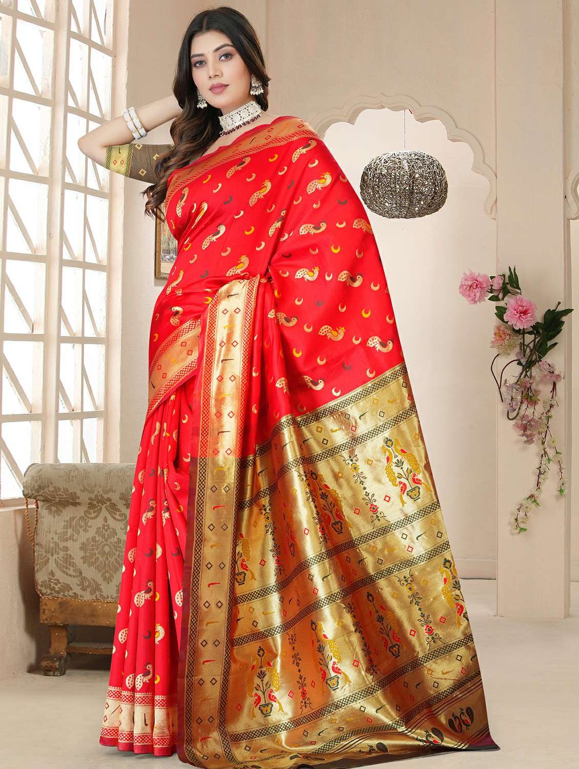 women self design banarasi saree with blouse - 22289191 -  Standard Image - 1