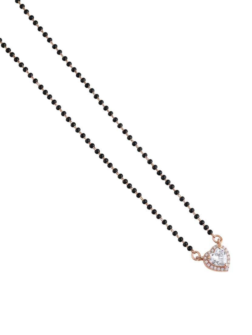 women artificial stones studded and beaded mangalsutra - 22289304 -  Standard Image - 1