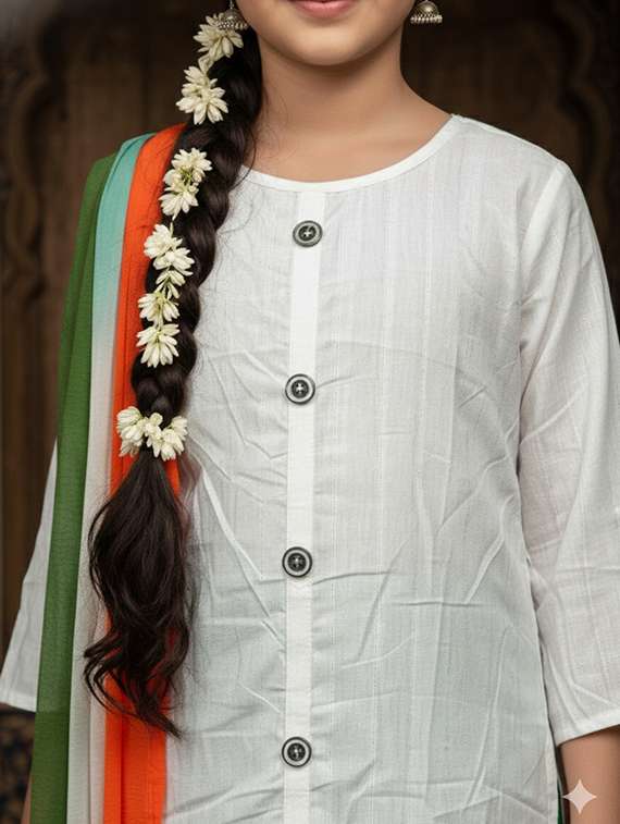 women three quarter sleeve straight kurta - 22289350 -  Standard Image - 4