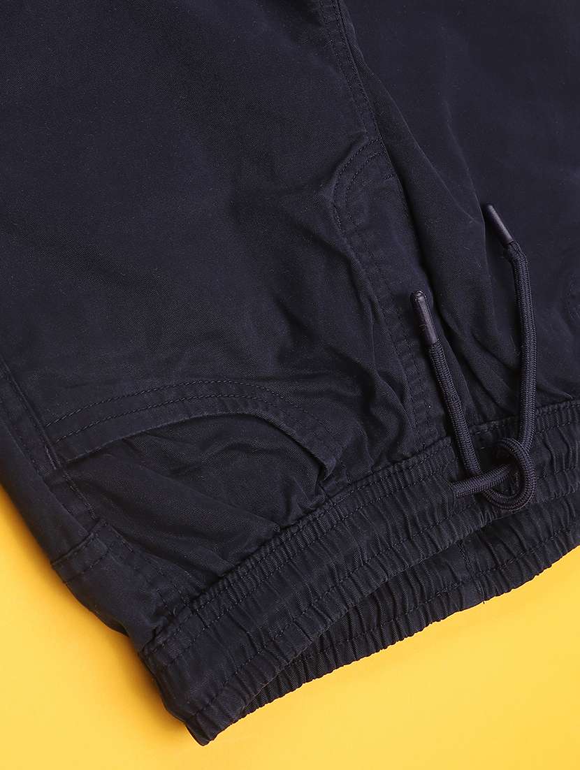 boys solid mid rise regular fit jogger - 22289869 -  Standard Image - 4