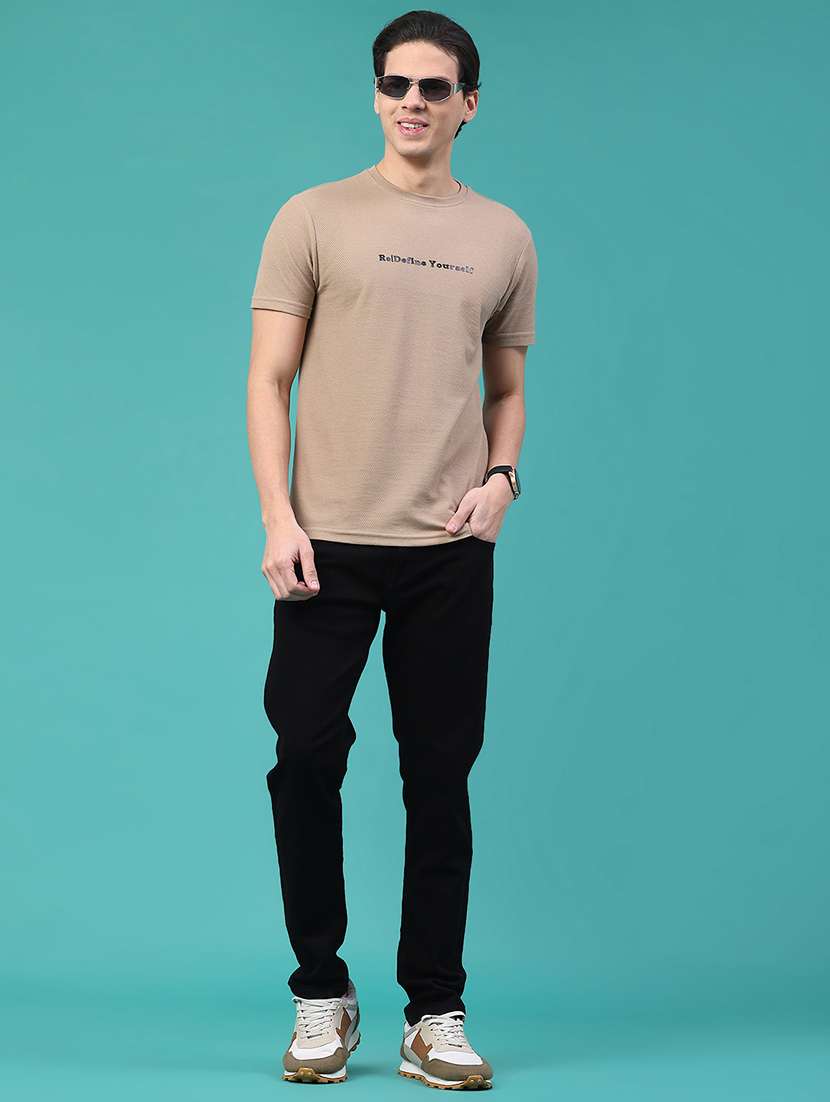 men plain mid rise full length jeans - 22289890 -  Standard Image - 4